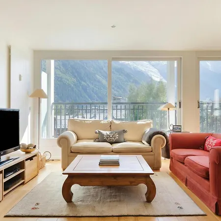 La Vallee Blanche In Balcony & Mont Blanc Views - Happy Apartament *